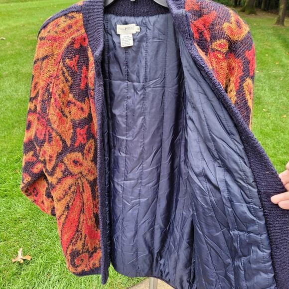 Vintage White Stag Autumn-Tone Lined Sweater Shacket Jacket size Medium - Picture 3 of 15